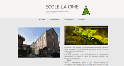 Desktop Screenshot of ecolelacime.be