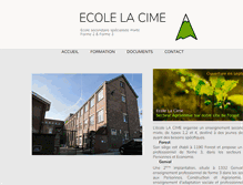 Tablet Screenshot of ecolelacime.be